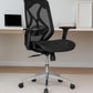 Lumina Ergonomic High Back Office Chair – Adjustable Arms, Lumbar Support, Mesh Seat, Synchro Tilt and Seat Slider, Glass-Filled Nylon Frame, Class 3 Gas Lift WFH Use Black, 3 Years Warranty