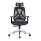 Lumina Ergonomic High Back Office Chair – Adjustable Arms, Lumbar Support, Mesh Seat, Synchro Tilt and Seat Slider, Glass-Filled Nylon Frame, Class 3 Gas Lift WFH Use Black, 3 Years Warranty