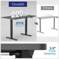 EasyLift Electric Height Adjustable Desk | Ergonomic Sit-Stand Work from Home Table | 4 Memory Presets | Silent Motor | 1200 x 600 mm Thick Top | 5 Years Warranty | Black