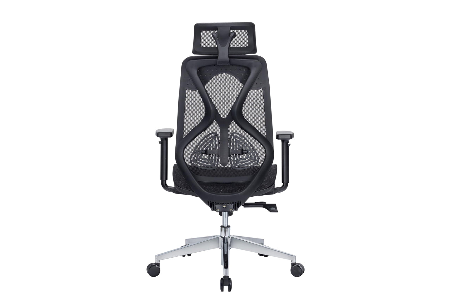 Lumina Ergonomic High Back Office Chair – Adjustable Arms, Lumbar Support, Mesh Seat, Synchro Tilt and Seat Slider, Glass-Filled Nylon Frame, Class 3 Gas Lift WFH Use Black, 3 Years Warranty