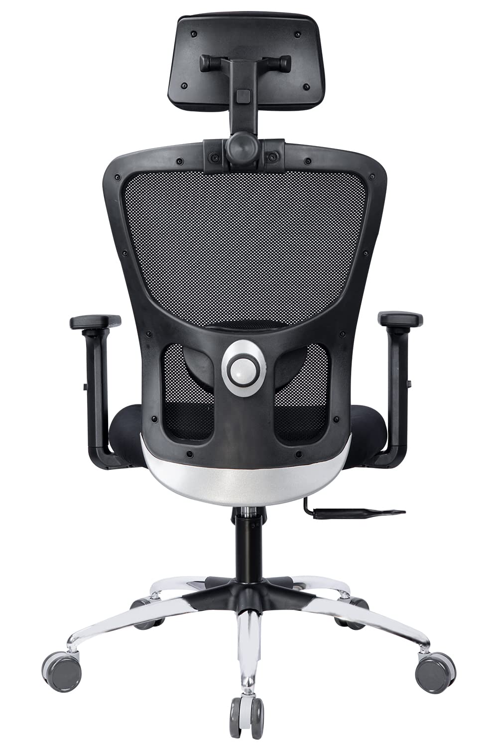 Ergonomic Mesh Office Chair for Work | 10 Year Warranty | Multi-Lock Synchro Tilt Recline Mechanism | 2D Armrest | Adjustable Lumbar | High Back | Black