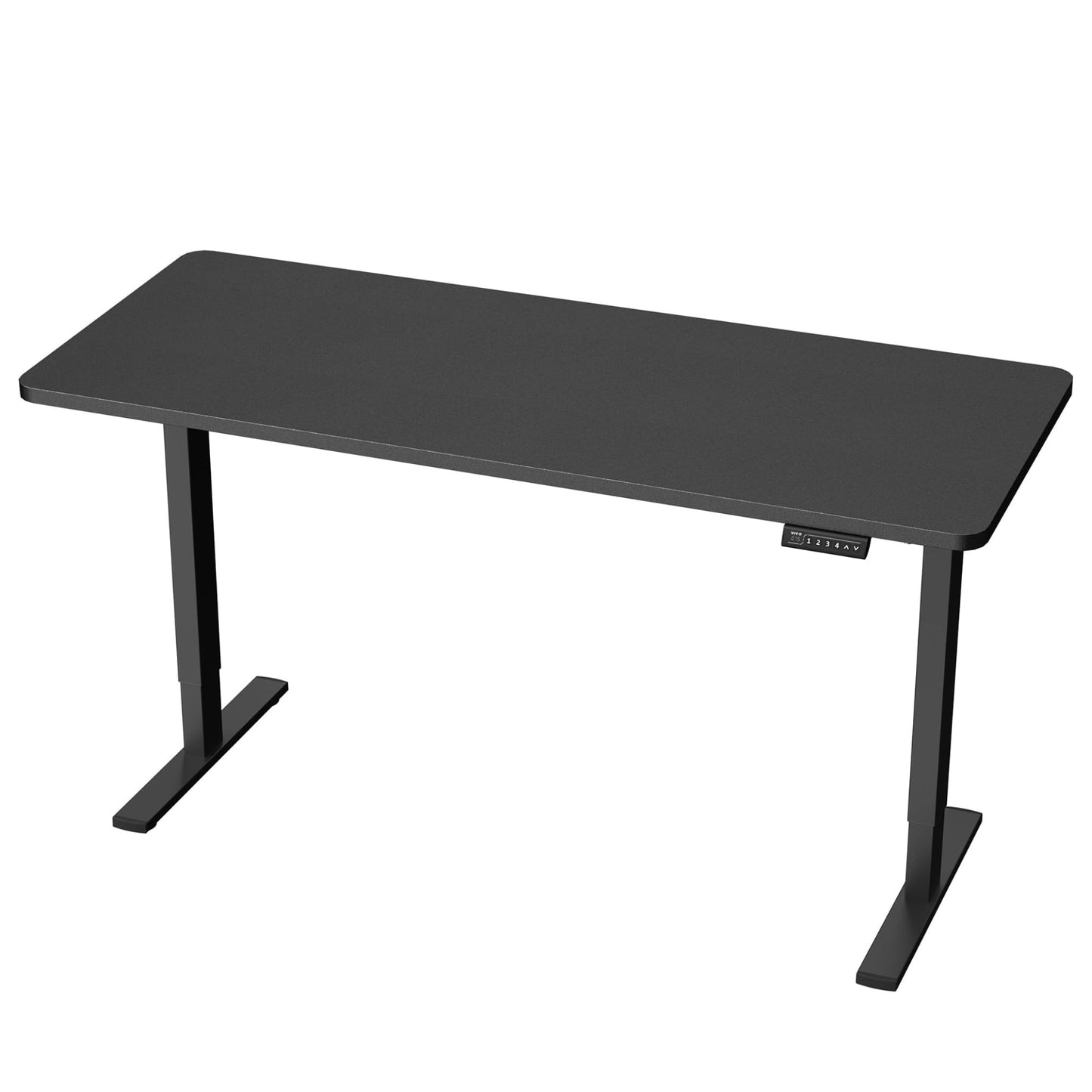 EasyLift Electric Height Adjustable Desk | Ergonomic Sit-Stand Work from Home Table | 4 Memory Presets | Silent Motor | 1200 x 600 mm Thick Top | 5 Years Warranty | Black